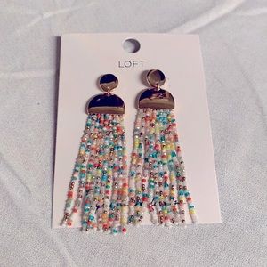 Loft chandelier earrings NWT